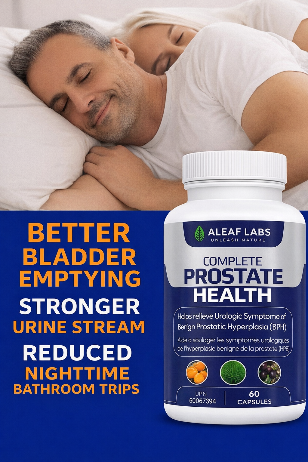 Aleaf Labs Complete Prostate Health capsules - prostate and urinary flow support