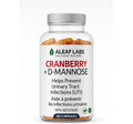 Cranberry D-Mannose supplement bottle 60 capsules - Aleaf Labs urinary tract support Canada