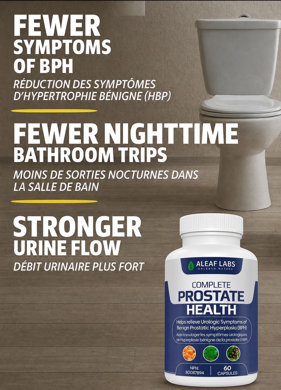Complete Prostate Health — Prostate & Urinary Flow Support (60 Capsules)